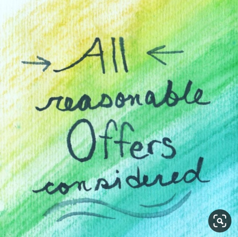 Reasonable offers always excepted